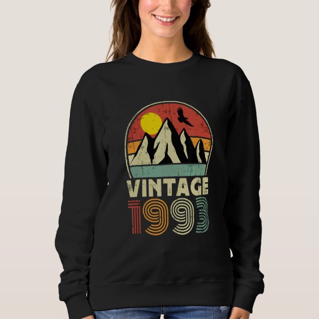 Geburtstag Geboren 1993 Vintag Sweatshirt (Vorderseite)