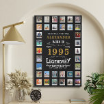 Geburtstag geboren 1995 Fotos Collage Künstlicher Leinwanddruck<br><div class="desc">Gib diesem besonderen jemanden ein Geschenk,  das sie Liebe und schätzen für immer: ein personalisierter Geburtstag großen Imitate Leinwand drucken! Unser einzigartiges und stilvolles Print beinhaltet eine Auswahl Ihrer Lieblings-Fotos und enthält den Namen und das Jahr des Geburtstagsempfängers. Dieses durchdachte und einzigartige Geschenk macht jeden Geburtstag so besonders.</div>
