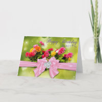 Geburtstag - geheimer Kumpel - Zinnias