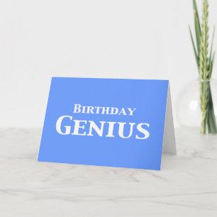 Geburtstag Genius Geschenke Karte