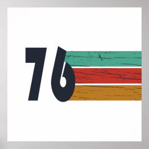 Geburtstag Geschenk 1976 Jahrgang 50. Geburtstag Poster