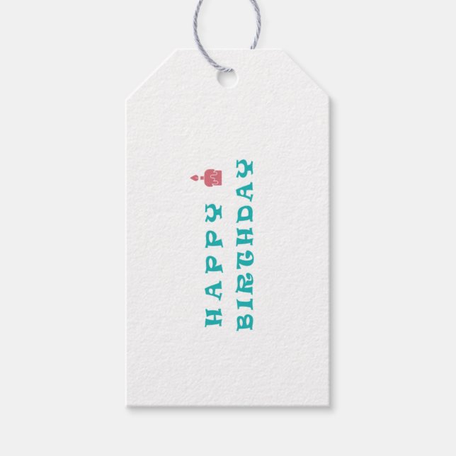 GEBURTSTAG GESCHENKANHÄNGER (Vorderseite)