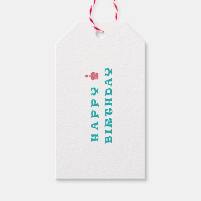 GEBURTSTAG GESCHENKANHÄNGER (Vorderseite)