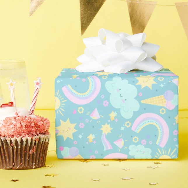Geburtstag Geschenkpapier. Geschenkpapier (Geburtstagsparty)