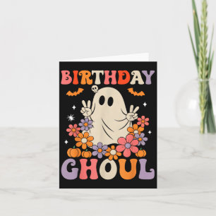 Geburtstag Ghoul Floral Ghost Halloween Girls Karte