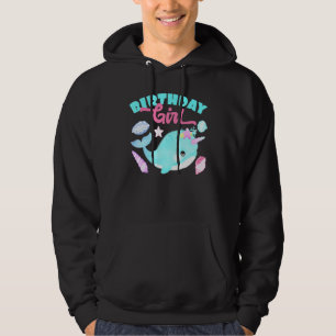 Geburtstag Girl Cake Candle Narwale Tiere Fischen Hoodie