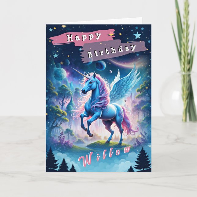 Geburtstag glücklich (bestellbar) geklappte Grußka Karte (Vorderseite)