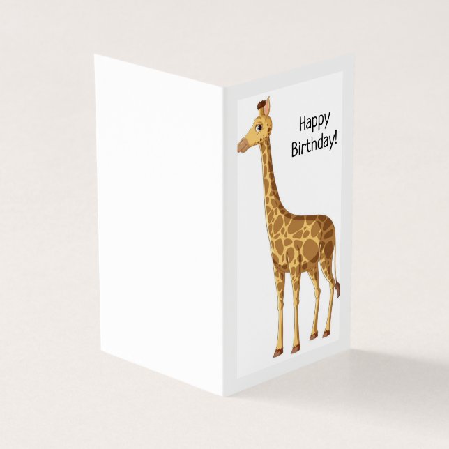 Geburtstag glücklich - Kinderkarte (Vorderseite)