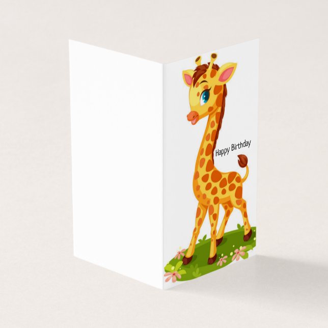 Geburtstag glücklich - Kinderkarte (Vorderseite)