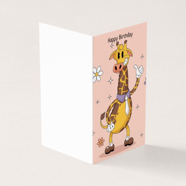 Geburtstag glücklich - Kinderkarte (Vorderseite)