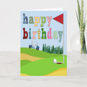 Geburtstag Golf Liebhaber Karte