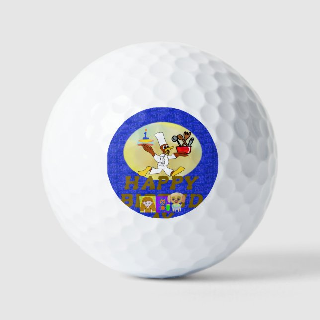 Geburtstag Golfball (Vorderseite)