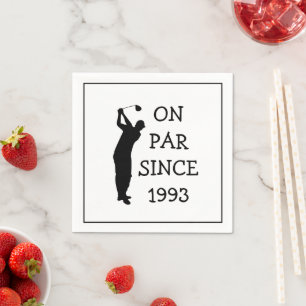 Geburtstag Golfer Funny 30. glücklicher Vater Par Serviette