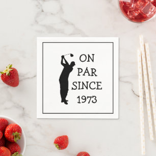 Geburtstag Golfer Funny 50. glücklicher Vater Par Serviette