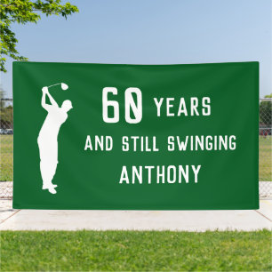 Geburtstag Golfer Funny 60. glücklicher Vater Par Banner