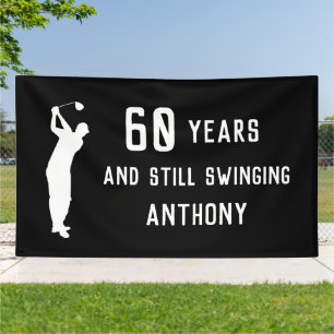 Geburtstag Golfer Funny 60. glücklicher Vater Par Banner