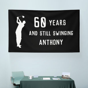 Geburtstag Golfer Funny 60. glücklicher Vater Par Banner
