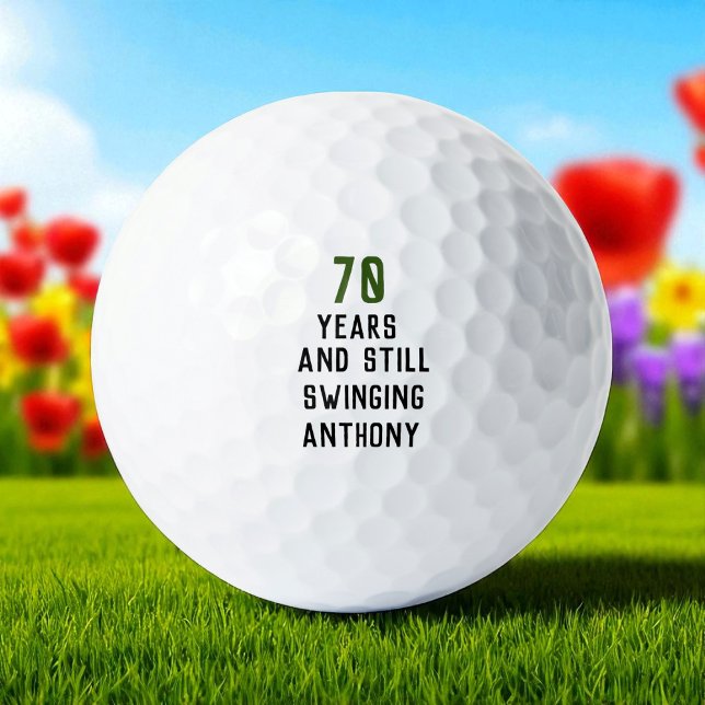 Geburtstag Golfer Funny 70. glücklicher Vater Par Golfball (Von Creator hochgeladen)