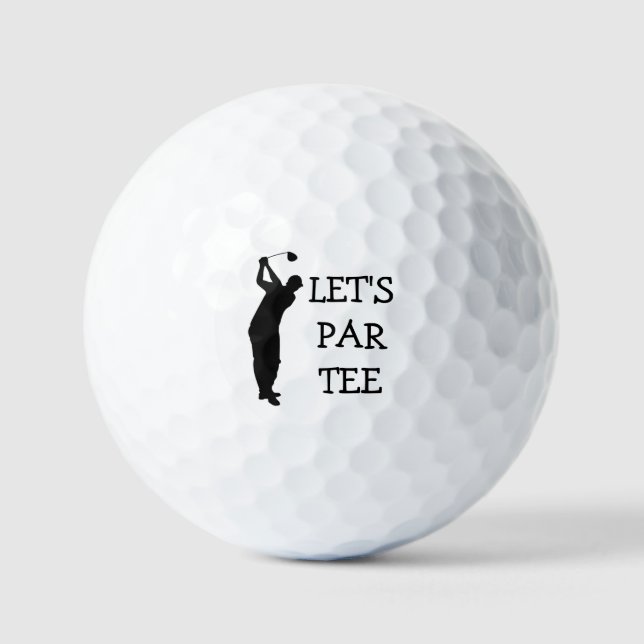 Geburtstag Golfer Funny 70. glücklicher Vater Par Golfball (Vorderseite)
