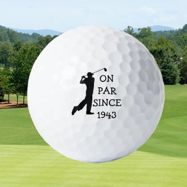 Geburtstag Golfer Funny 80. glücklicher Vater Par Golfball (Von Creator hochgeladen)