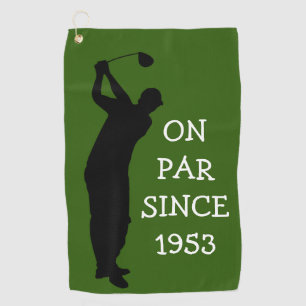 Geburtstag Golfer Lustig 70. Happy Dad Par Grün Golfhandtuch