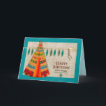 Geburtstag, Grandson, Amerikanische Ureinwohner Te Karte<br><div class="desc">Spaß Kind begrüßt mit schönen Tepe und lebhaften Farben in Federn.  Siehe dasselbe und/oder ähnliche Bild in indischen Sammlungen unter Meine Sammlungen</div>