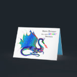 Geburtstag, Grandson, Dragon Kaleidoskop Collectio Karte<br><div class="desc">Sehen Sie viele andere Designs in dieser hellen Kaleidoskop Kollektion. Siehe unter MEINE SAMMLUNGEN - KALEIDOSCOPE-SAMMLUNG</div>