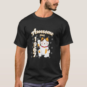 Geburtstag Großartig Seit 1967 Männer Frauen Katze T-Shirt