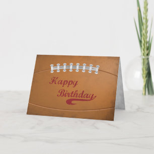 Geburtstag Große Grunge Fußball für Sport Fan Karte