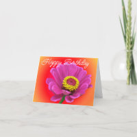Geburtstag großer zinnia spielerischer Vers von Jo