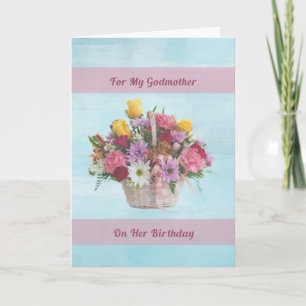Geburtstag, Großmutter, farbenfrohe Blume in einem Karte