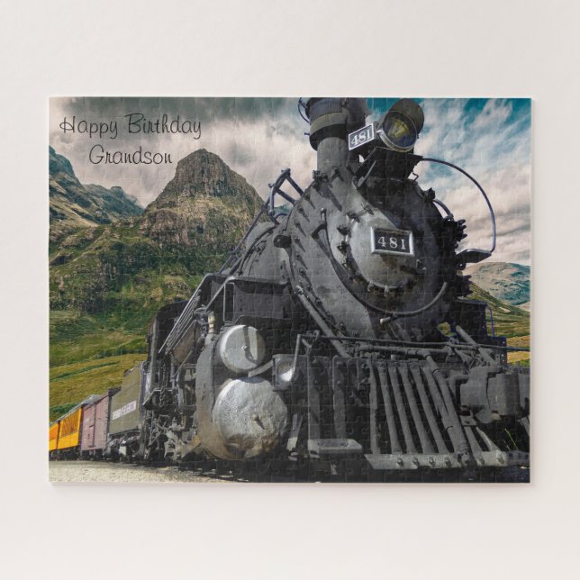 Geburtstag Großvater. Puzzle (Horizontal)