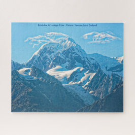 Geburtstag Grüße aus dem Mount Tasman Neuseeland Puzzle