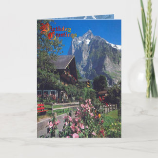 Geburtstag Grüße - Unter den Bergen Karte