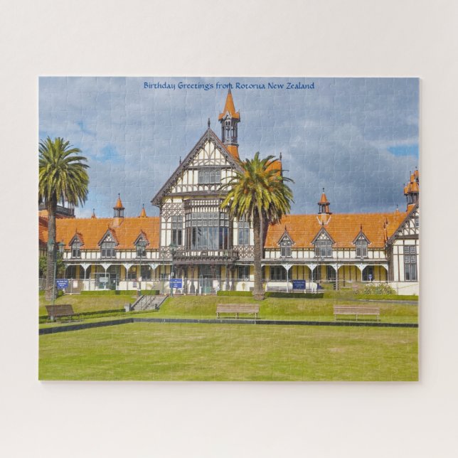 Geburtstag Grüße von Rotorua Neuseeland Puzzle (Horizontal)