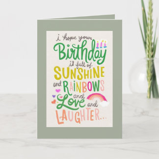 Geburtstag, Grußkarte, Vertikal Karte