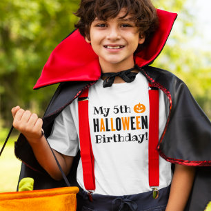Geburtstag Halloween Benutzerdefiniertes Alter Kin T-Shirt