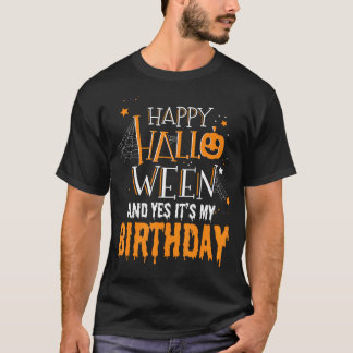 Geburtstag Halloween - Halloween Geburtstagsgesche T-Shirt