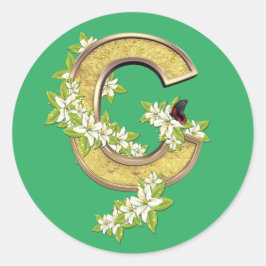 Geburtstag-Hauptstadt- Brief-C Runder Aufkleber