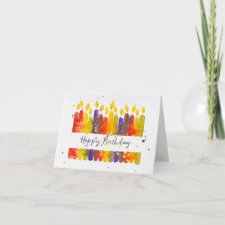 Geburtstag Herbstfarben  Karte