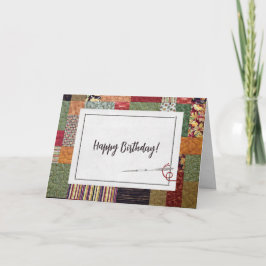 Geburtstag Herbstquilt Karte