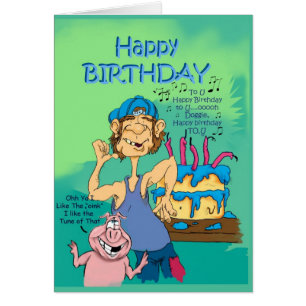 Geburtstag hillbillie n Schwein mit Lied