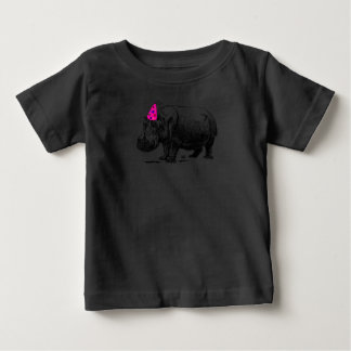 Geburtstag Hippo in Party Hat Baby T-shirt