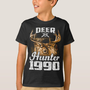 Geburtstag Hirschjäger 1990 Jagd T-Shirt