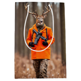 Geburtstag Hirschjäger mit Rifle Mittlere Geschenktüte