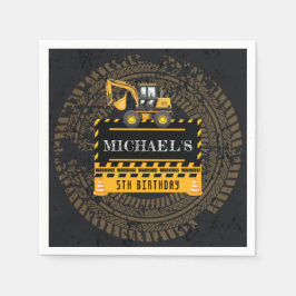 Geburtstag im Bau Personalisiert Serviette