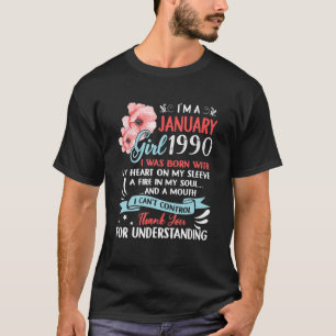 Geburtstag im Januar 1990 32 Jahre alt T-Shirt