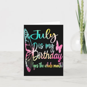 Geburtstag im Juli für Frauen Juli ist Geburtstag Karte
