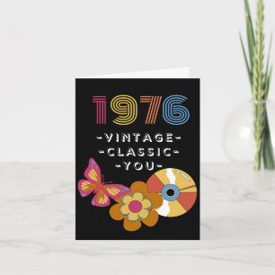 Geburtstag im Retro-Stil 1976 für Freund Karte