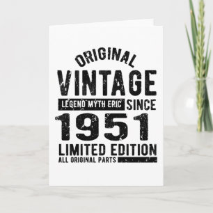 Geburtstag im Stil von 1951 Karte